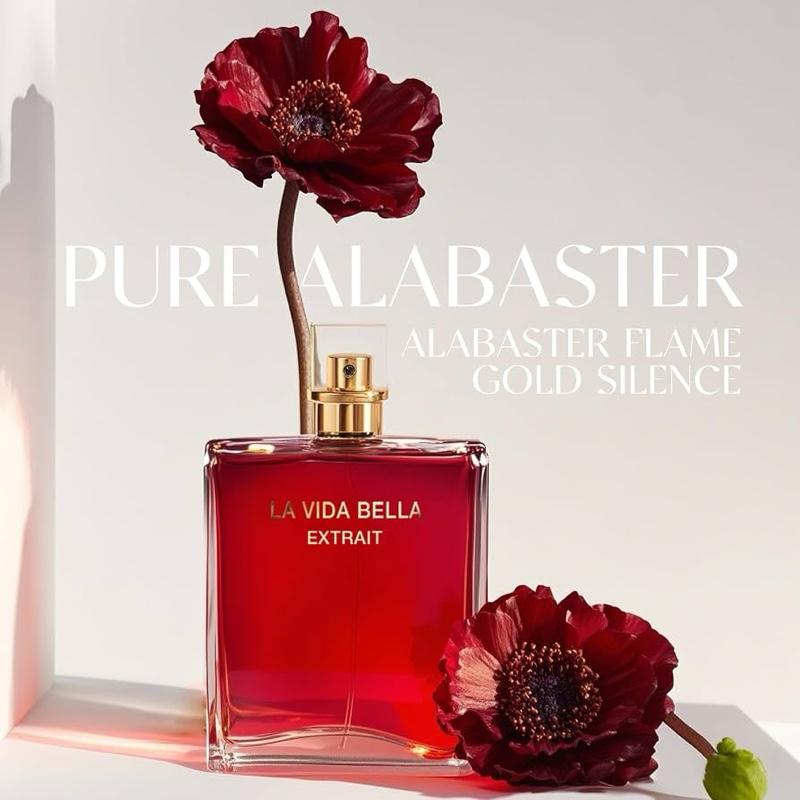 La Vida Bella Extrait Women Perfume 3.4Fl Oz Eau de Parfum Spray with Raspberry, Pink Pepper & Bergamot - Sugary Rush & Citrusy Notes Fragrance Daytime & Casual Use