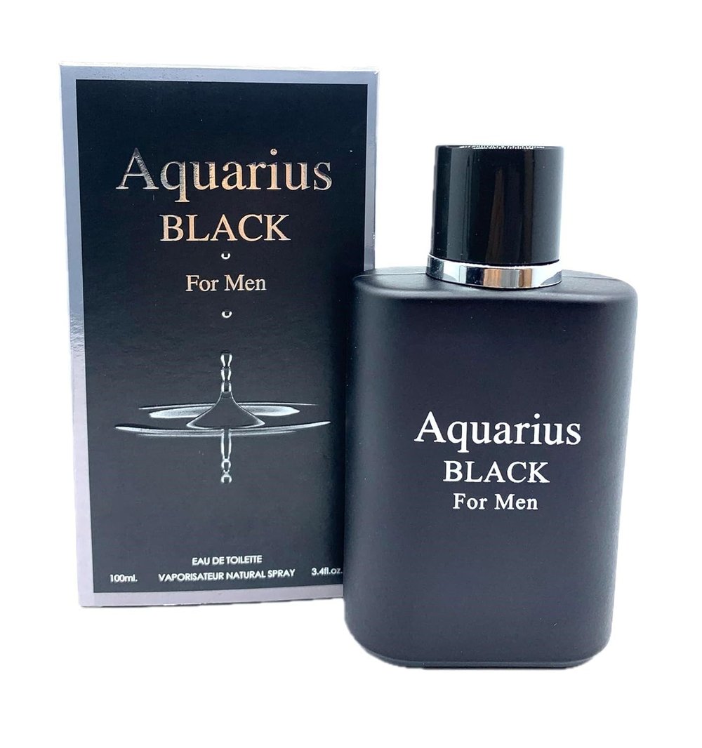 Aquarius Black For Men 3.4oz Inspired by Aqua Di Gio Black image 0