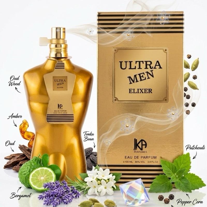 Ultra Men Elixir Cologne - 3.4oz EDP - Men’s Fragrance - Inspired by JPG