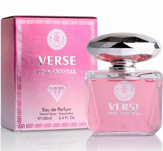 Pink Crystal 3.3-3.4 oz EDP Amber musky floral fruity Inspired By Versace image 0