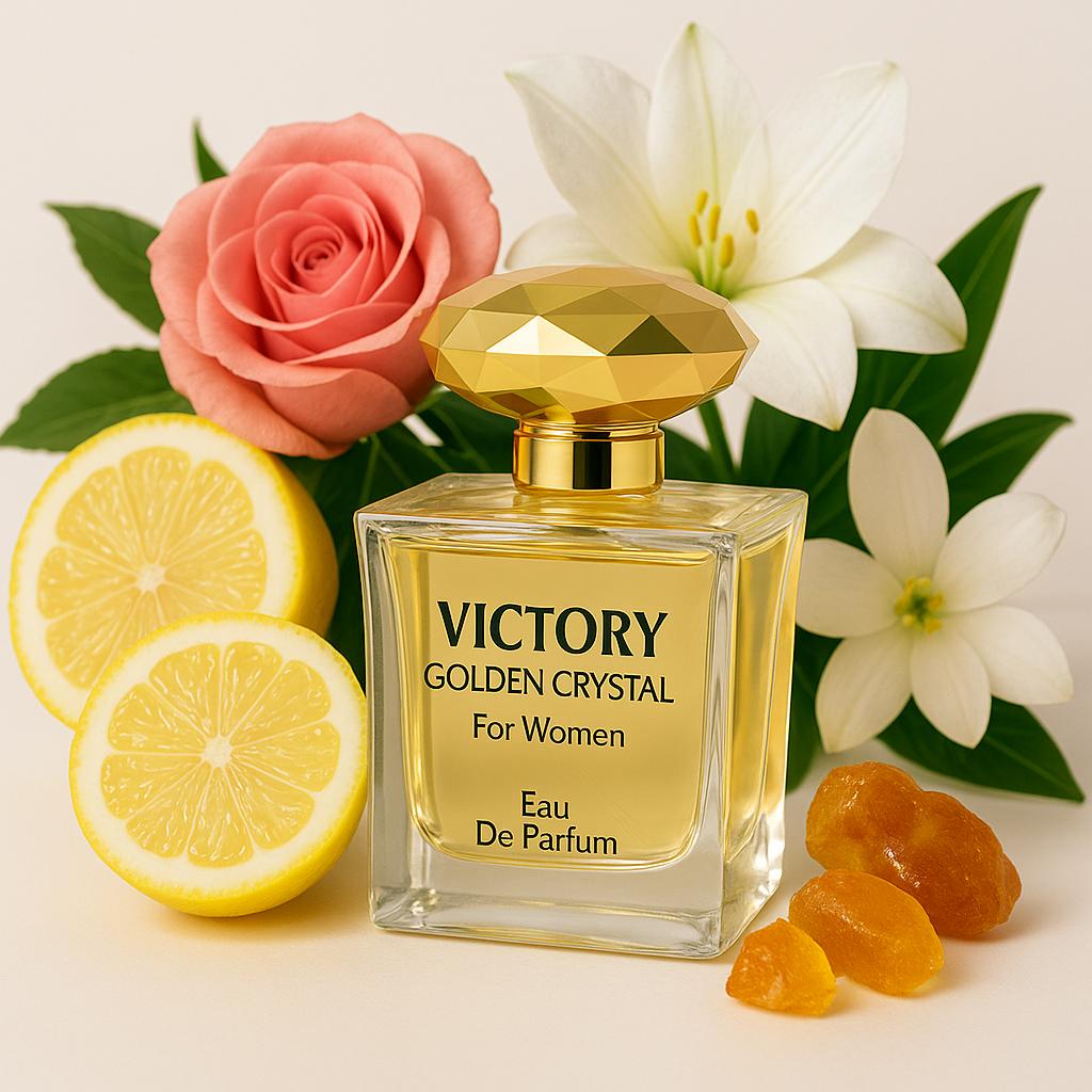 Victory Golden Crystal Perfume - 3.4oz - Inspired by Versace Yellow Diamond