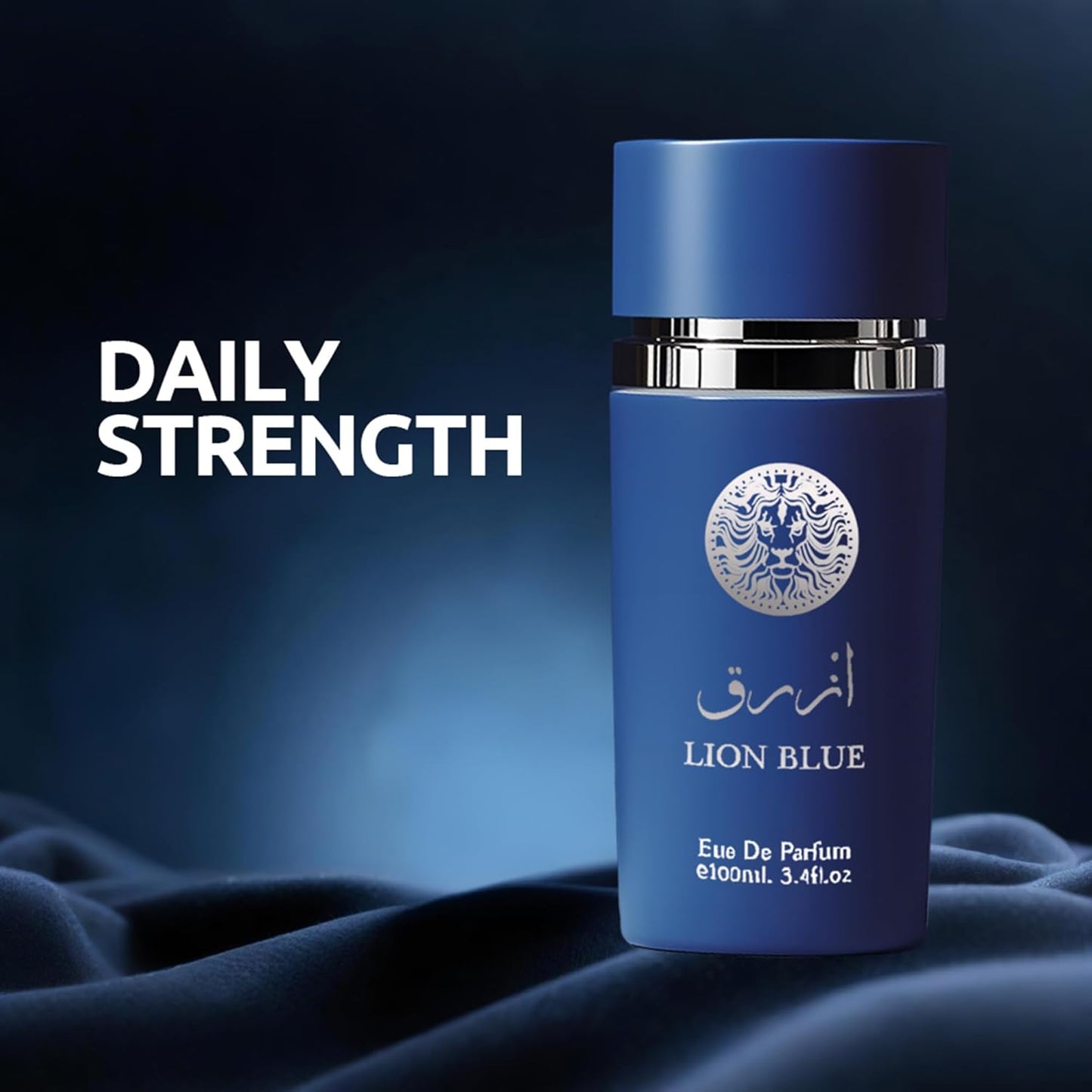 Lion Blue Original Natural Spray Cologne ,Long-Lasting Scent Perfume for Men - Inspired by Lattafa Zanzibar