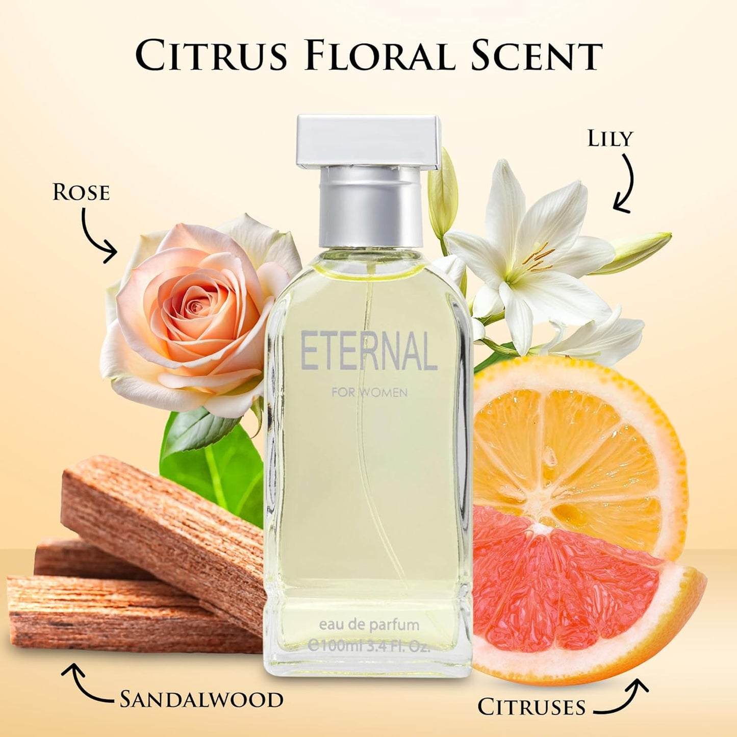 Eternal Perfume for Women - 3.4oz - Inspired by Eternity by Calvin Kline