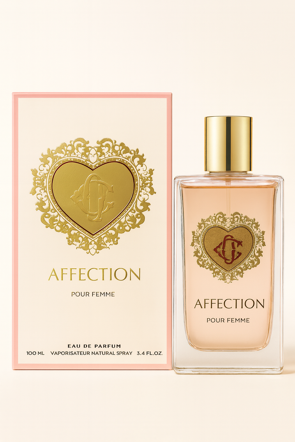Affection Pour Femme Perfume - 3.4oz - Pistachio Jasmine Raspberry Vanilla Women's Fragrance Eau de Parfum 100ml