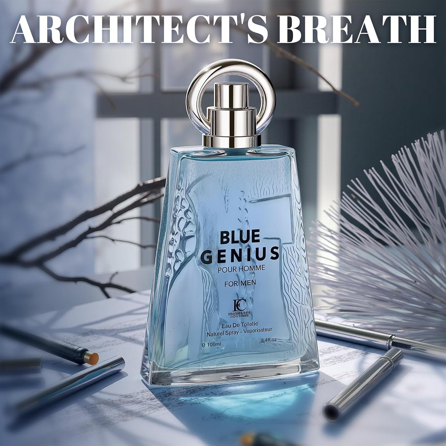 Genius Blue For Men 3.4oz/100mL Eau de Toilette Inspired by Givenchy's Pi Neo