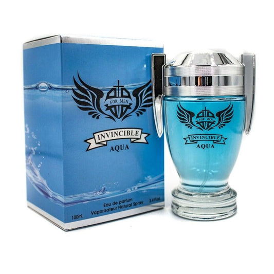 INVINCIBLE AQUA Men's Cologne 3.4 Fl. Oz. EDT Spray Inspired By Invictus image 0