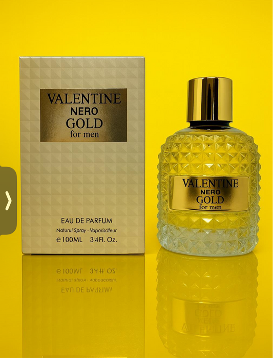 Valentine Nero Gold 3.4oz - Inspired by Valentino born in Roma gold