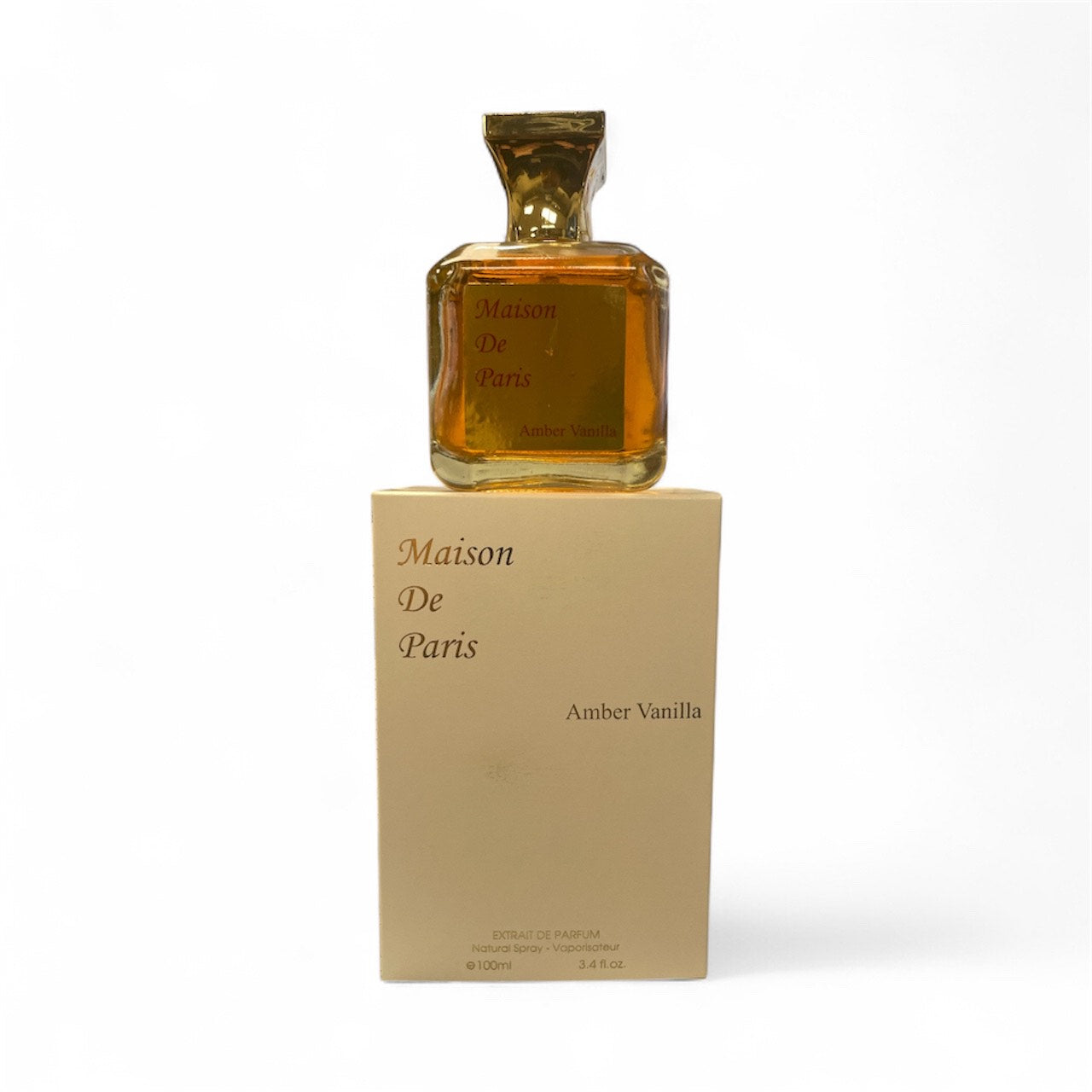 MAISON DE PARIS AMBER VANILLA COLOGNE PERFUME - 3.4 OZ - UNISEX FRAGRANCE