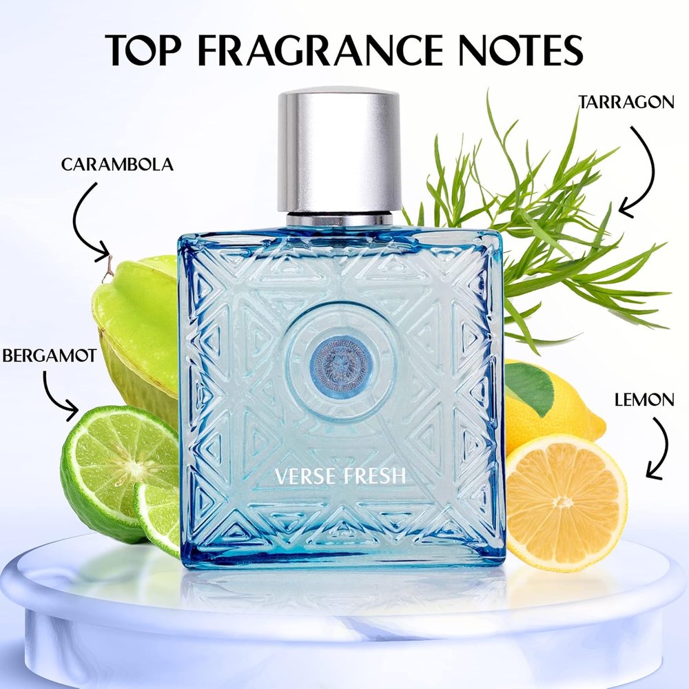 Verse Fresh Men’s Cologne 3.4oz Inspired by Versace image 1