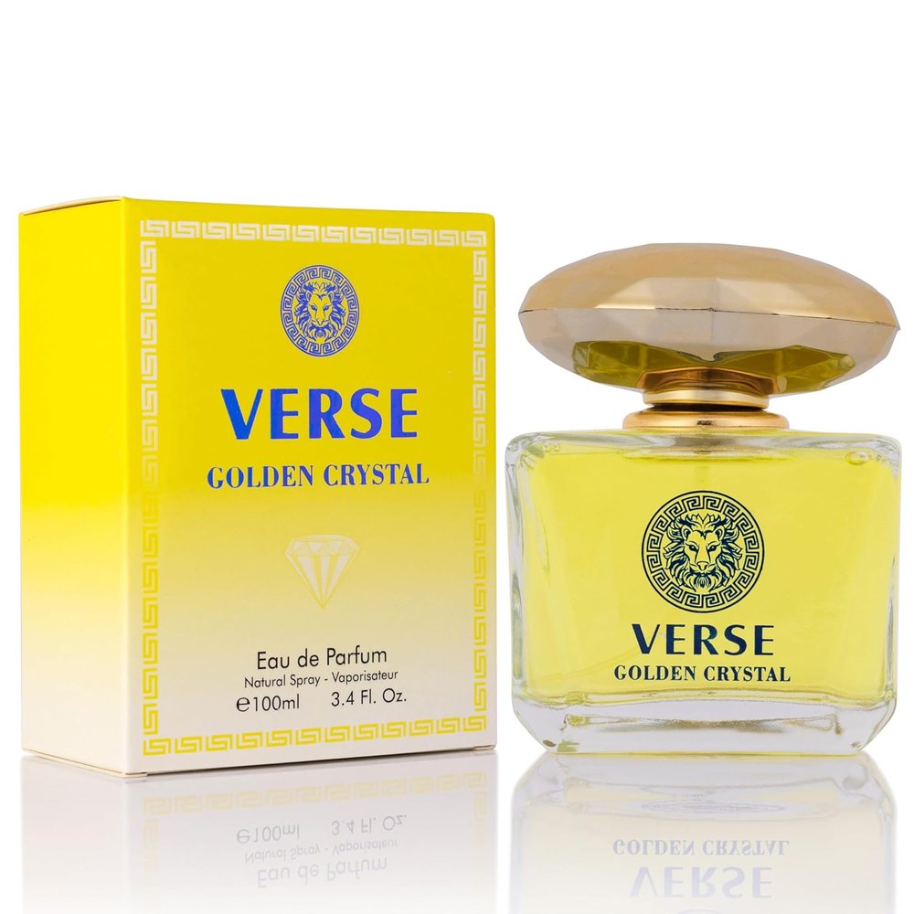 Verse Golden Crystal Perfume 3.4oz Inspired By Versace Yellow Diamond image 0