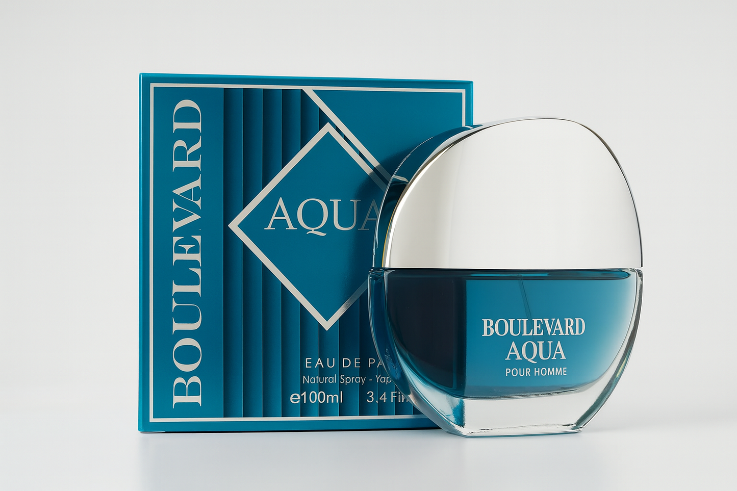 Boulevard Aqua Pour Homme Men's cologne - 3.4oz - Inspired by Bvlgare Aqua for Men