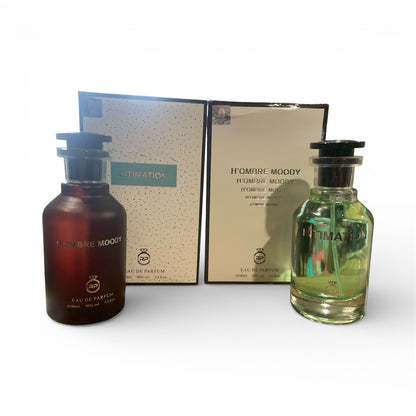 Intimation & Hombre Moody Cologne for men - 3.4oz Each - LV inspired
