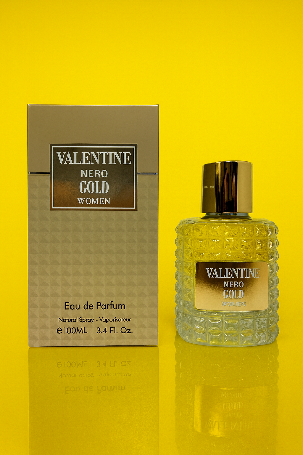 Valentine Nero Gold 3.4 FL OZ for women -Inspired By Valentino Born in Roma gold