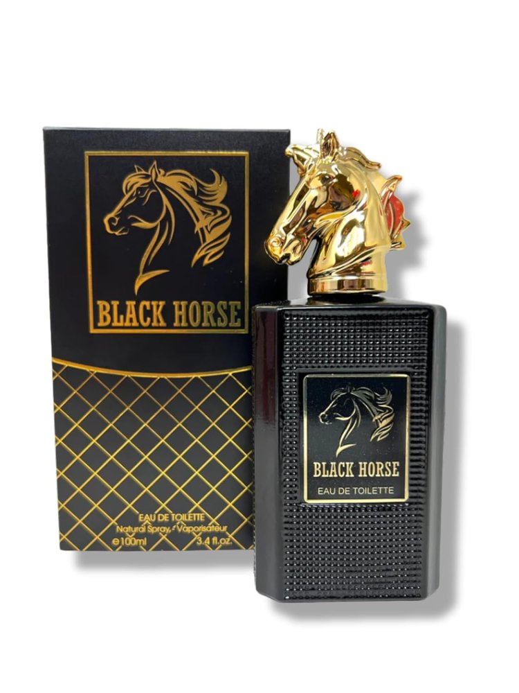 Black Horse Cologne for Men Eau De Toilette 3.4 FL OZ image 0