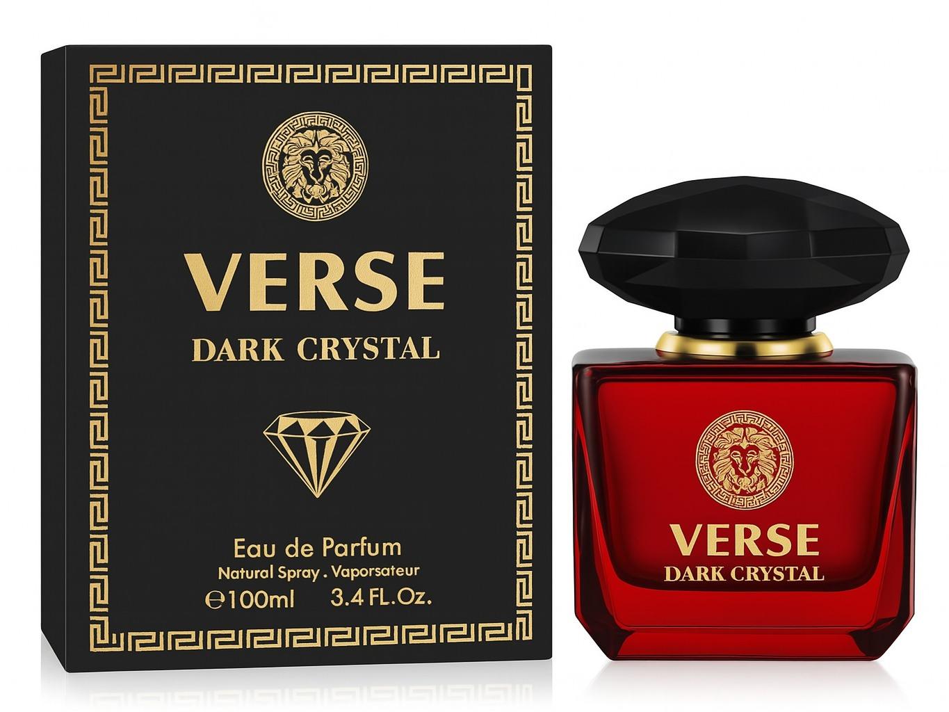 Verse Dark Crystal Perfume for Women - 3.4oz - Inspired by Versace Crystal Noir