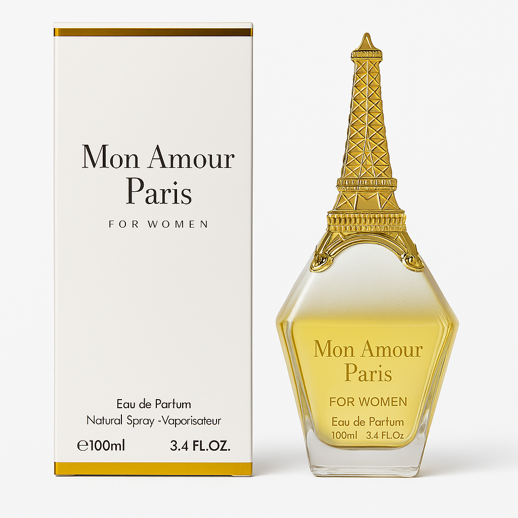 Mon Amour Paris EDP Perfume for Women - 3.4oz Floral Fragrance with Citrus & Vanilla Notes - Inspired by Diors Jadore