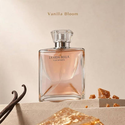La Vida Bella Perfume for Women – 3.4oz/100mLEau de Parfum Spray | Floral & Sweet Fragrance with Notes of Iris, Patchouli, Vanilla, and Spun Sugar