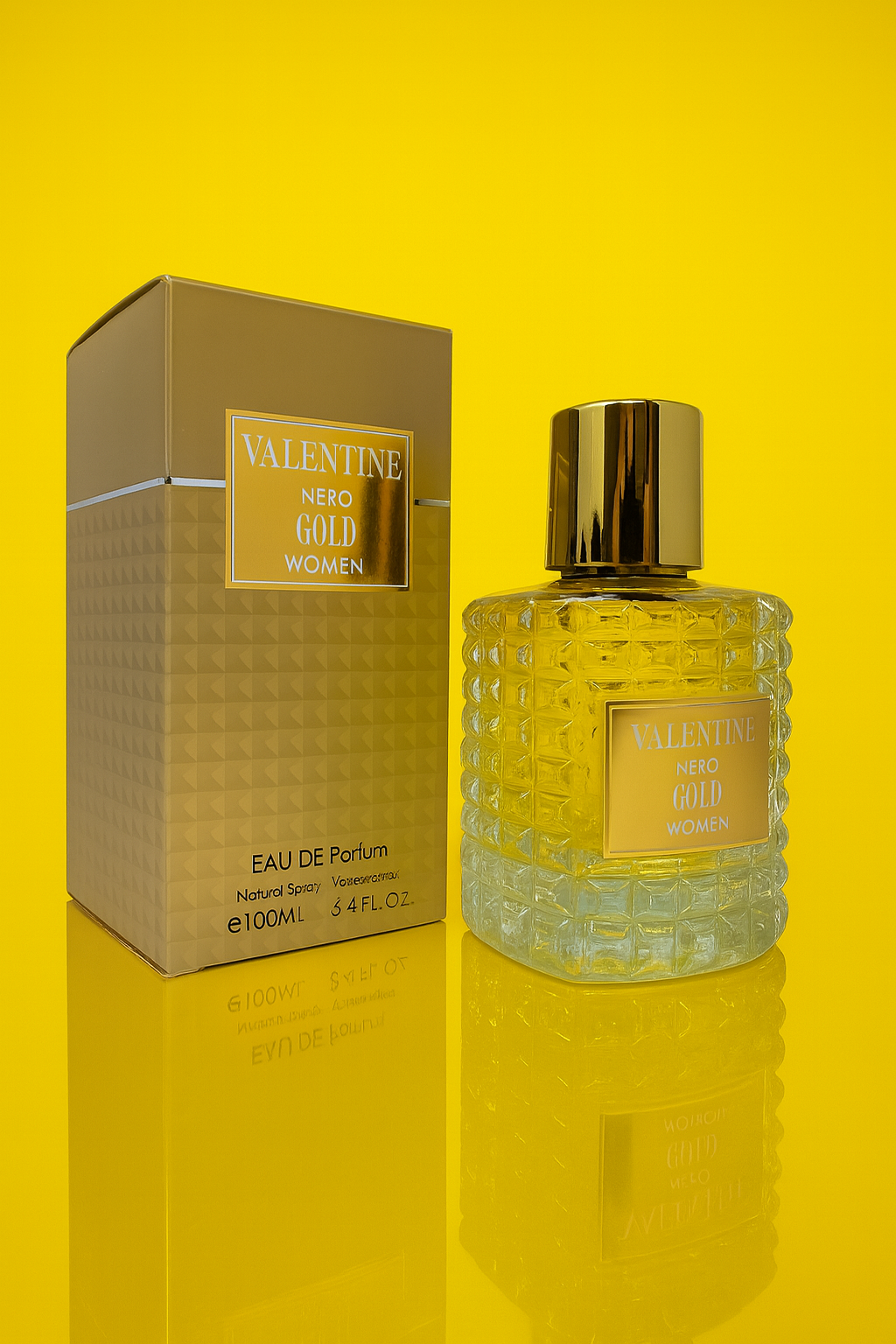 Valentine Nero Gold 3.4 FL OZ for women -Inspired By Valentino Born in Roma gold