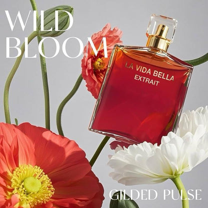 La Vida Bella Extrait Women Perfume 3.4Fl Oz Eau de Parfum Spray with Raspberry, Pink Pepper & Bergamot - Sugary Rush & Citrusy Notes Fragrance Daytime & Casual Use