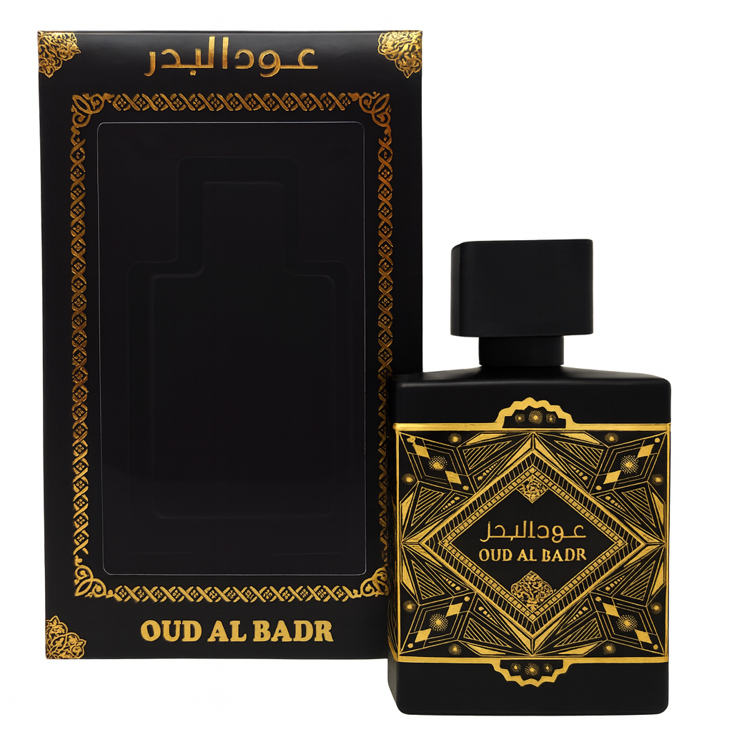 OUD AL BADR - Oriental Woody, Caramel, Warm Spicy - Eau de Parfum Long-Lasting Fragrance for Unisex, 3.40 Ounce / 100 ml Men / Women