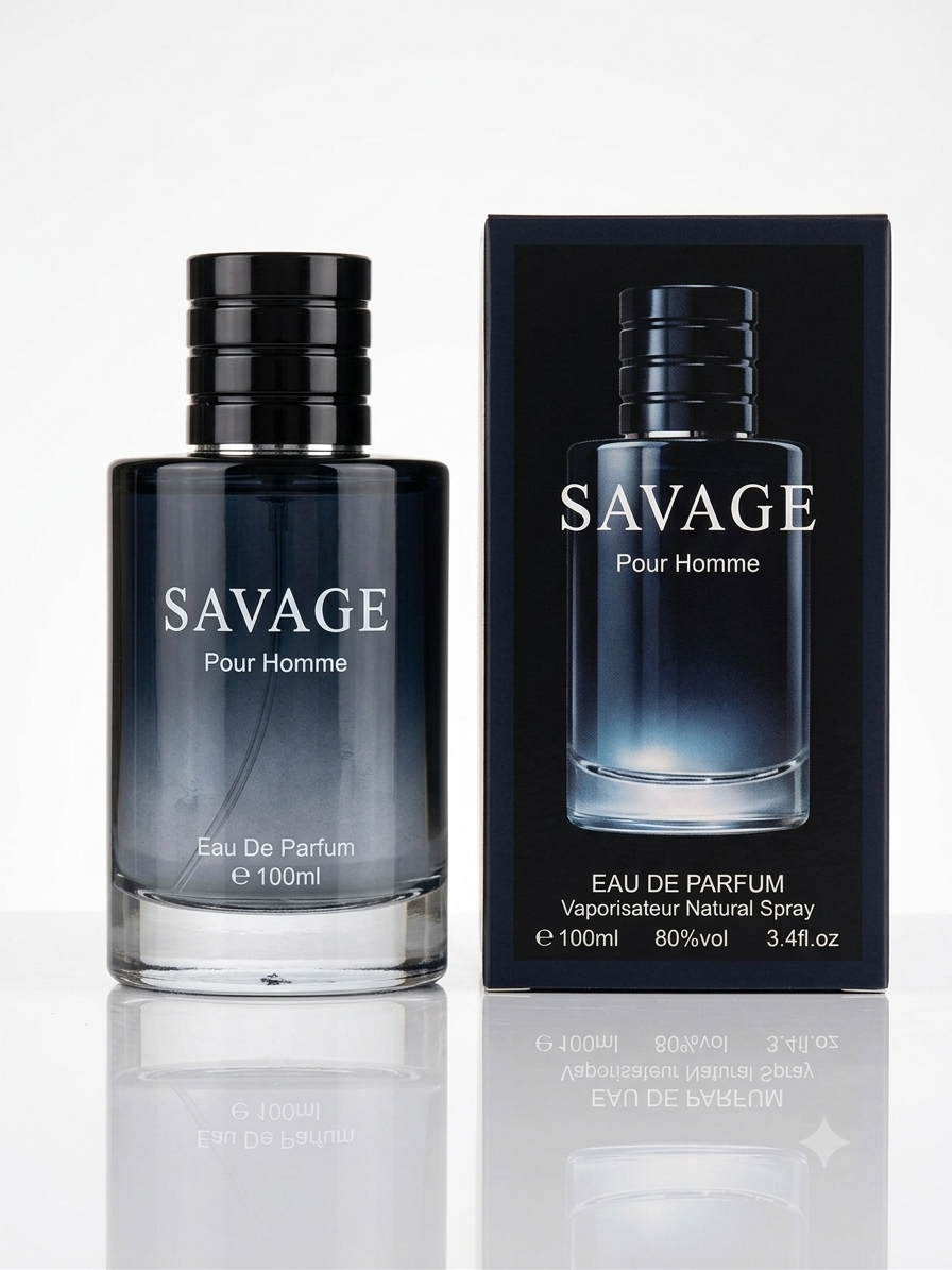 Savage Pour Homme Cologne - 3.4oz EDP - Inspired by Sauvag e