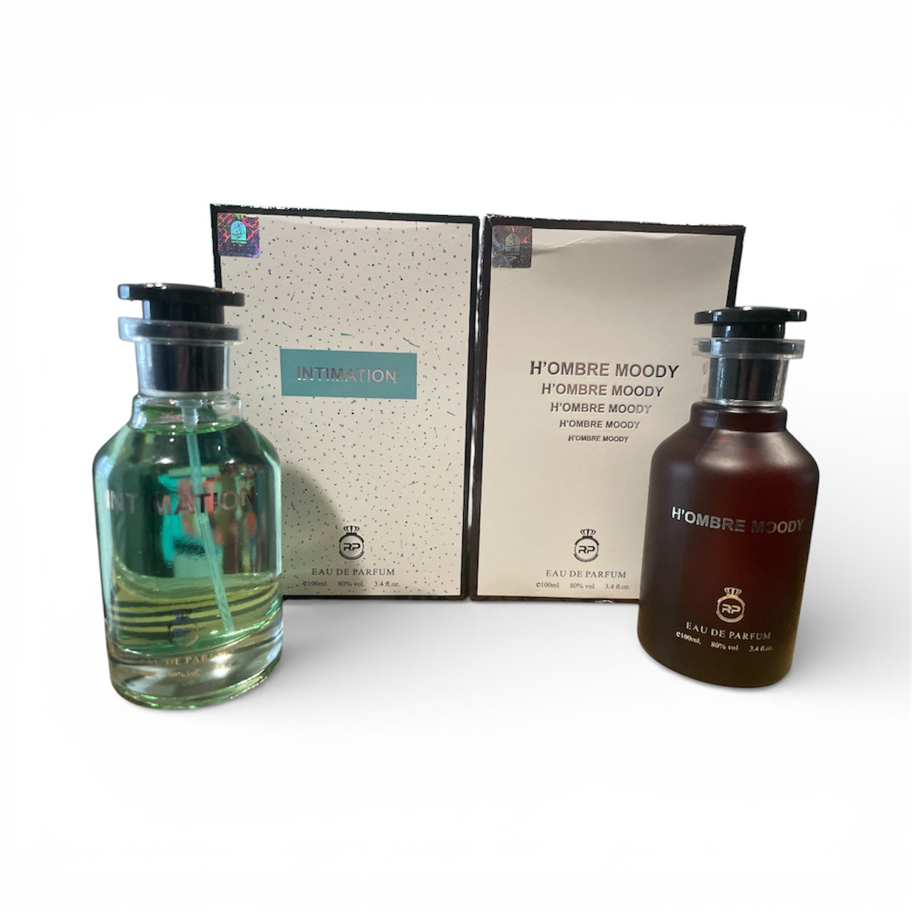 Intimation & Hombre Moody Cologne for men - 3.4oz Each - LV inspired