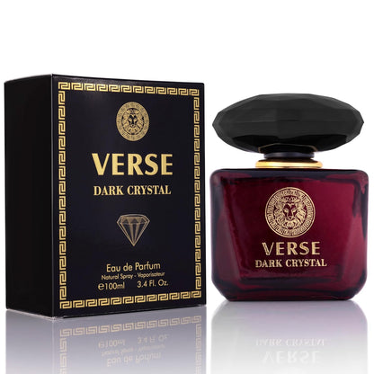 Verse Dark Crystal Perfume for Women - 3.4oz - Inspired by Versace Crystal Noir
