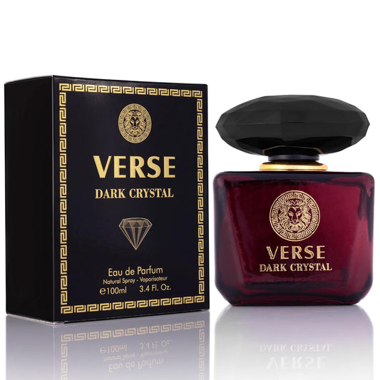 Verse Dark Crystal Perfume for Women - 3.4oz - Inspired by Versace Crystal Noir
