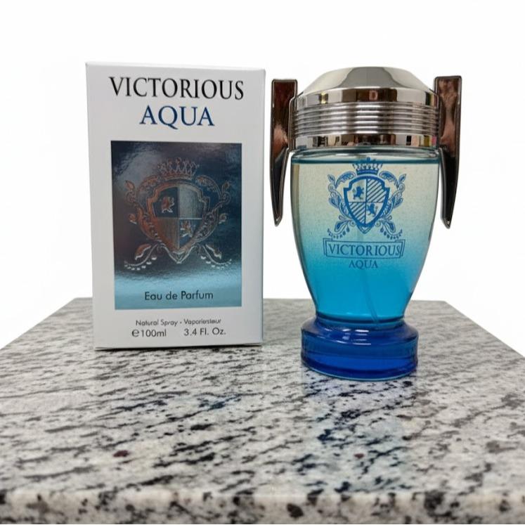 VICTORIOUS AQUA MEN'S COLOGNE - 3.4OZ EDP - INSPIRED BY INVICTUS AQUA