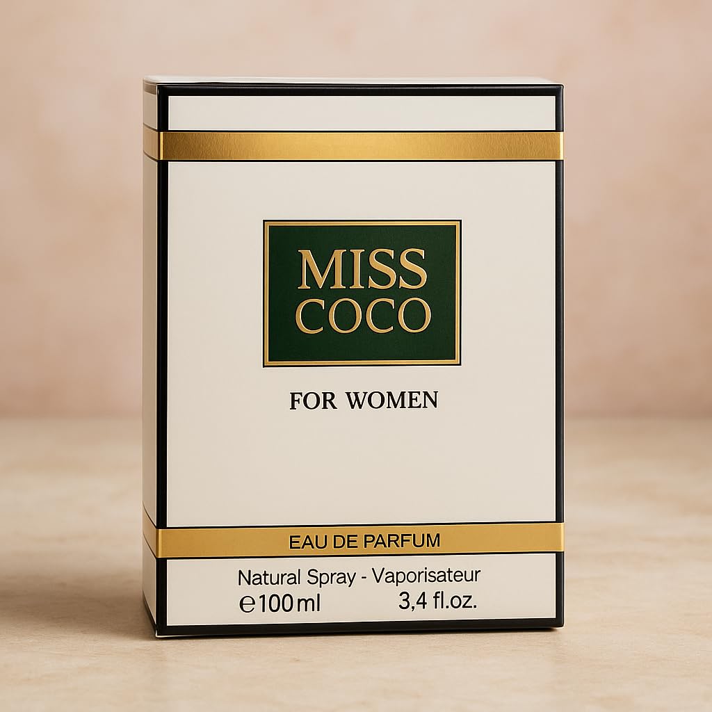 MISS COCO Women's Eau De Parfum 3.4 Fl. Oz. Spray Perfume - Inspired by COCO Cha