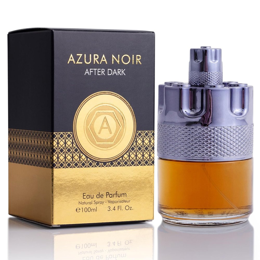 Azura Noir & Azura Noir After Dark for Men Cologne SET 3.4oz Inspired By Azzaro image 2