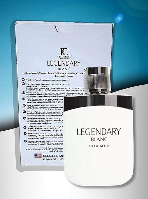 Legendary Blank For Men - 3.4oz - Inspired by Mont Blanc's Legend Spirit