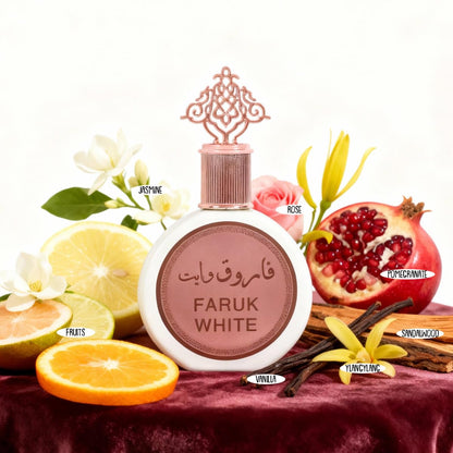 Faruk White Perfume for Women - 3.4oz EDP Light Floral Fruity Perfume 100ML 3.4 FL Oz