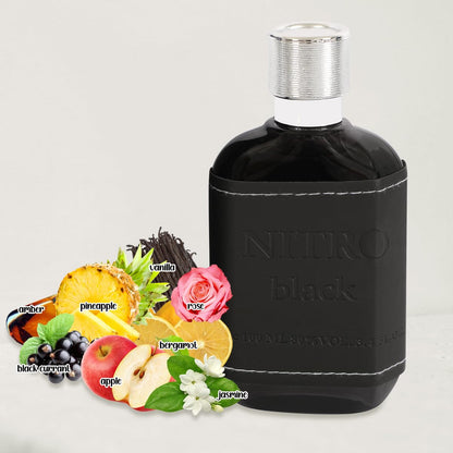 Nitro Black by EBC Men’s Perfume Eau de Parfum Fresh Woody Spicy Masculine Scent 100ml / 3.4 fl.oz