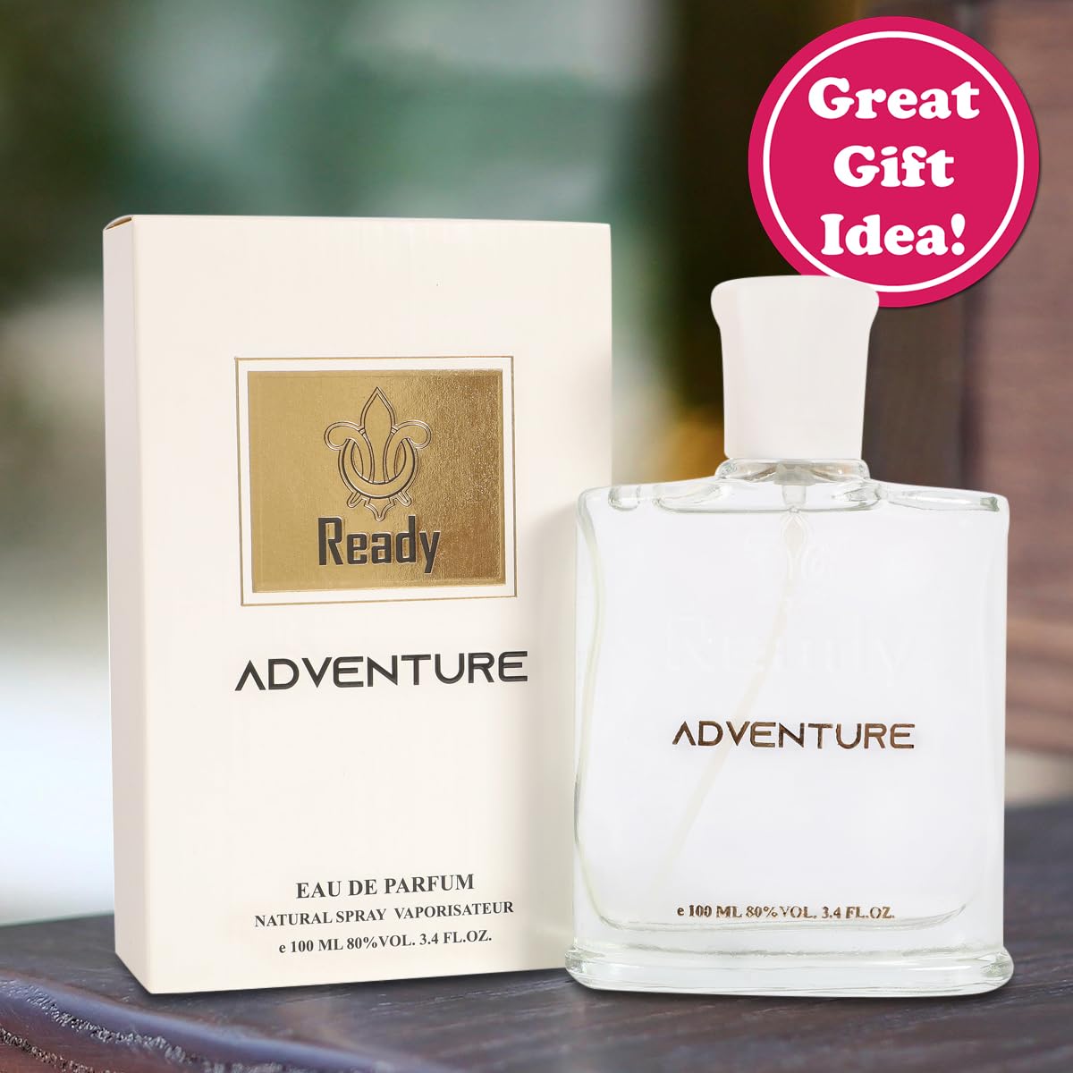Ready Adventure Spray Cologne for Men - Eau De Parfum for Men - 3.4 fl.oz