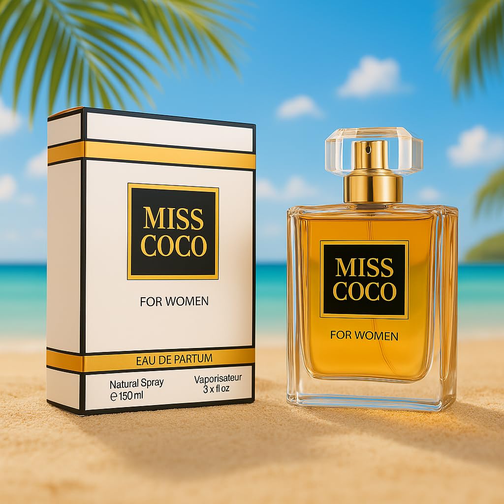 MISS COCO Women's Eau De Parfum 3.4 Fl. Oz. Spray Perfume - Inspired by COCO Cha