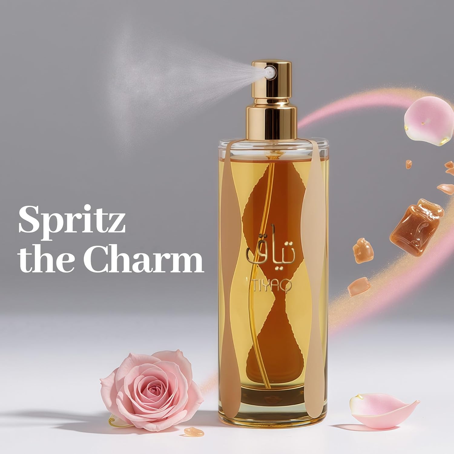 Tiyaq Unisex perfume Cologne - Noteds with Carmel,Pink Pepper,Hony,White Flowers,Vanilla &Vetiver,Musk - Eau de Parfum Long-Lasting Fragrance