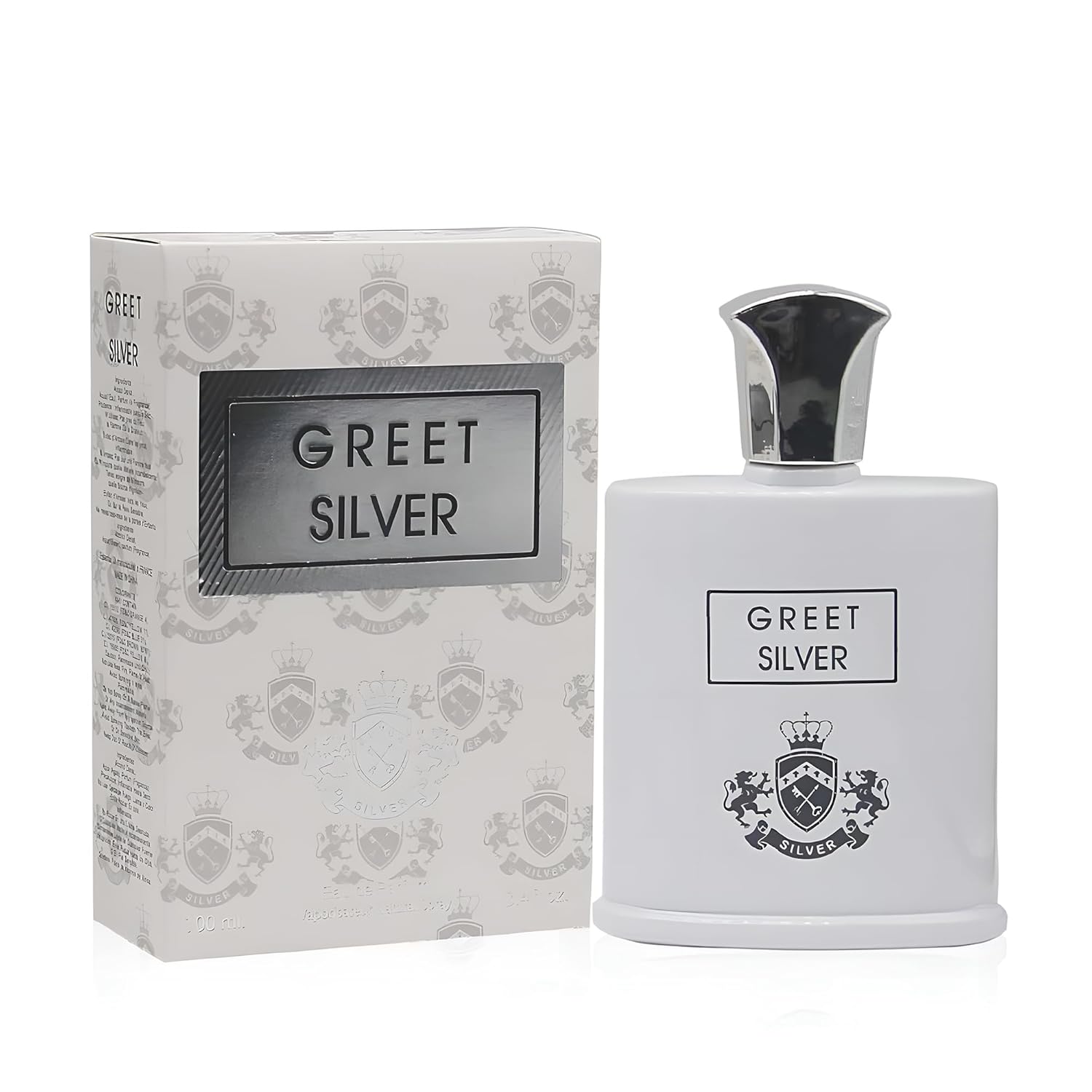 Greet Silver Men's Cologne - 3.4oz - Inspired my Creed Silver Mountain Water