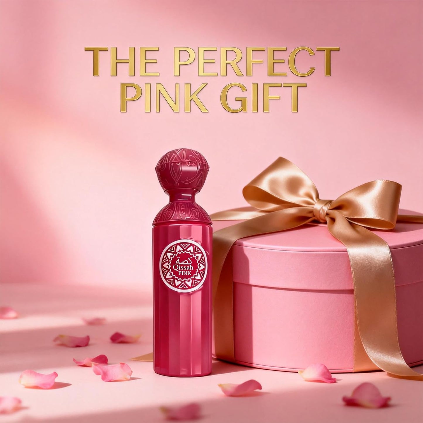 Qissah Pink Women's Eau de Parfum 3.4 Fl Oz | Long Lasting Fresh Floral Fragrance | Perfume