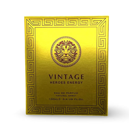 Vintage Heroes Energy Cologne for Men - 3.4oz - EDP - Inspired by Eros Energy