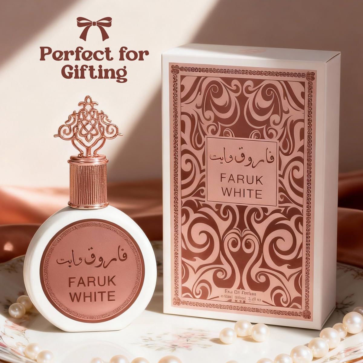 Faruk White Perfume for Women - 3.4oz EDP Light Floral Fruity Perfume 100ML 3.4 FL Oz