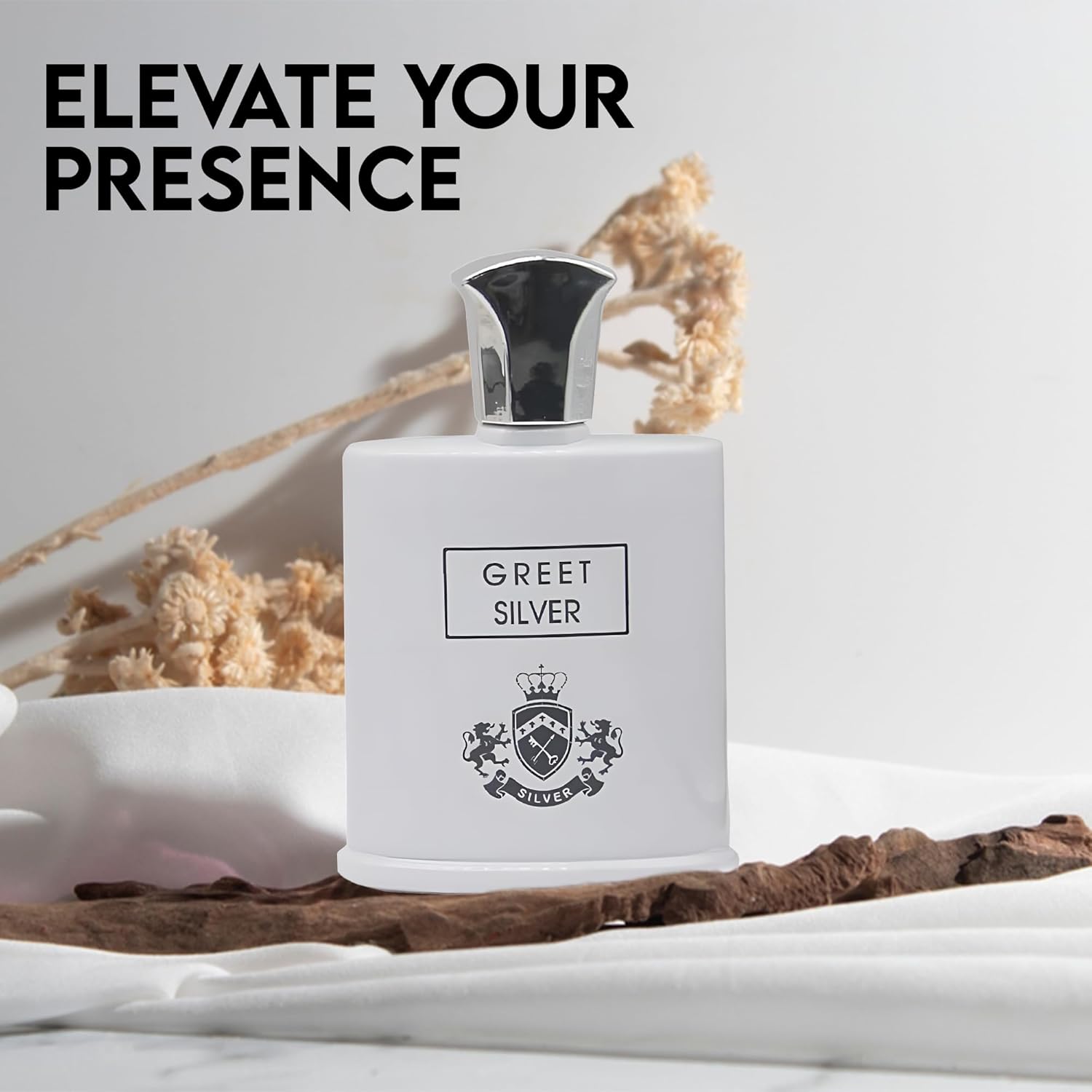 Greet Silver Men's Cologne - 3.4oz - Inspired my Creed Silver Mountain Water