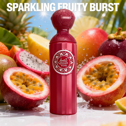 Qissah Pink Women's Eau de Parfum 3.4 Fl Oz | Long Lasting Fresh Floral Fragrance | Perfume