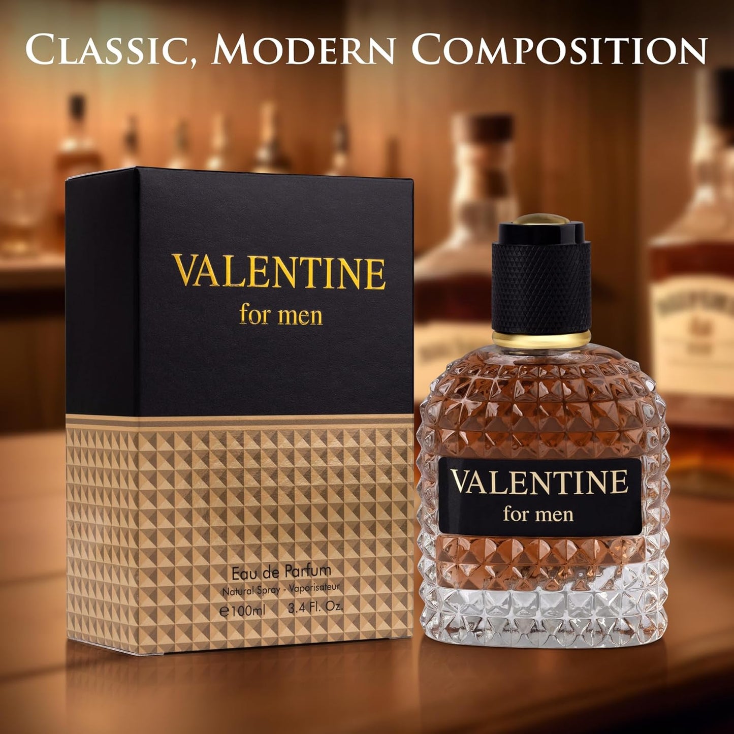 Valentine Cologne for Men - 3.4oz - EDP - Inspired by Valentin0's UOMO