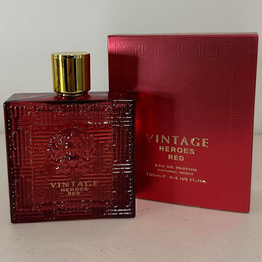 Vintage Heros Red 3.4oz- Inspired by Versace Eros Flame image 0