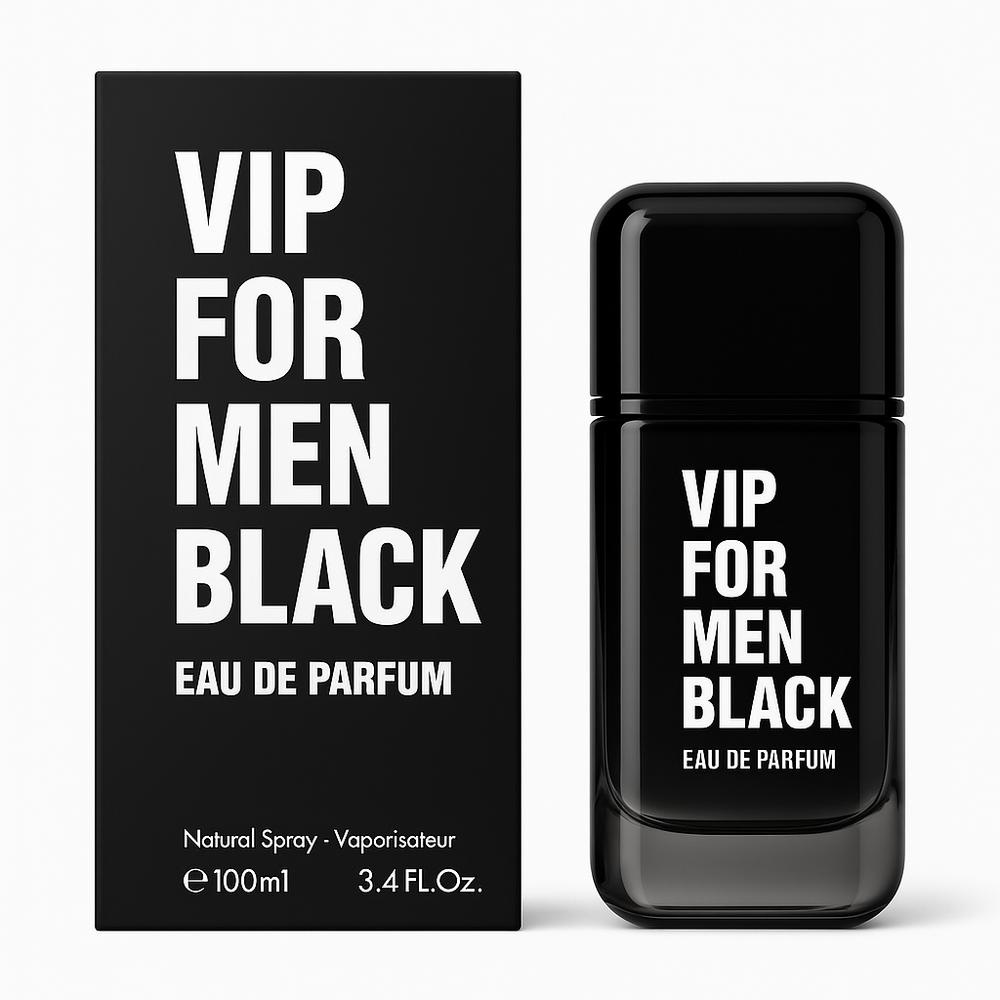 VIP For Men Black Cologne - 3.4oz - Inspired by Carolina Herrera 212 Vip Black image 0