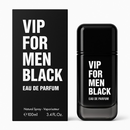 VIP For Men Black Cologne - 3.4oz - Inspired by Carolina Herrera 212 Vip Black image 0