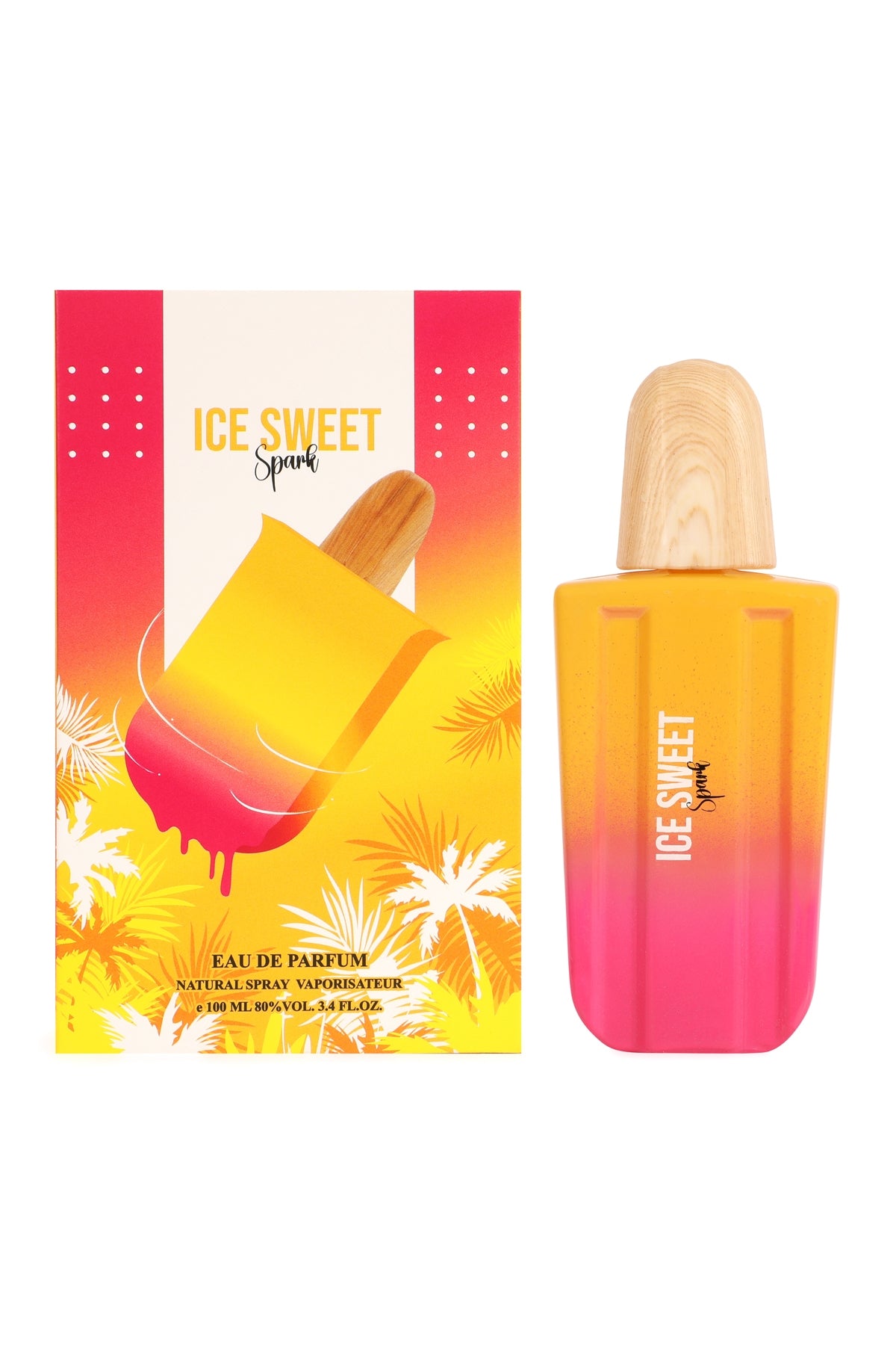 Ice Sweet Spark for Women Eau De Parfum 3.4 oz / 100ml Spray – Yellow/Pink NEW