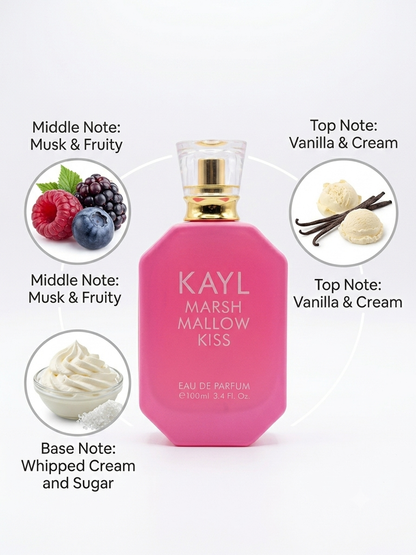 Kayl Marshmallow Kiss Perfume - 3.4oz EDP - Women’s Fragrance - inspired by kayali