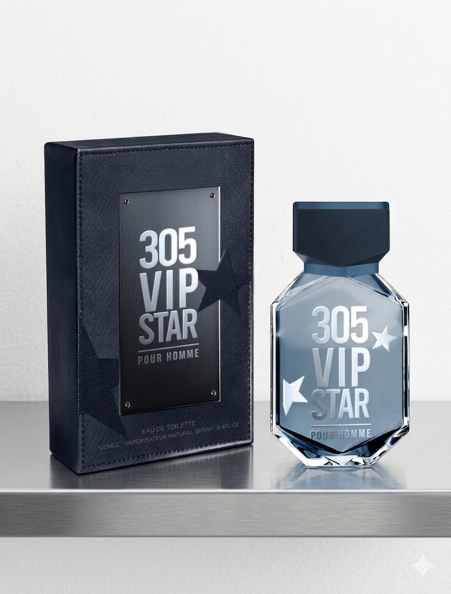 305 VIP Star Cologne - 3.4oz Pour Homme - Men's Cologne